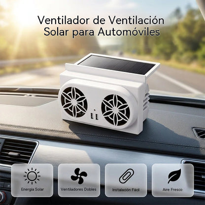 50%OFF🌀Ventilador para coche alimentado por energía solar