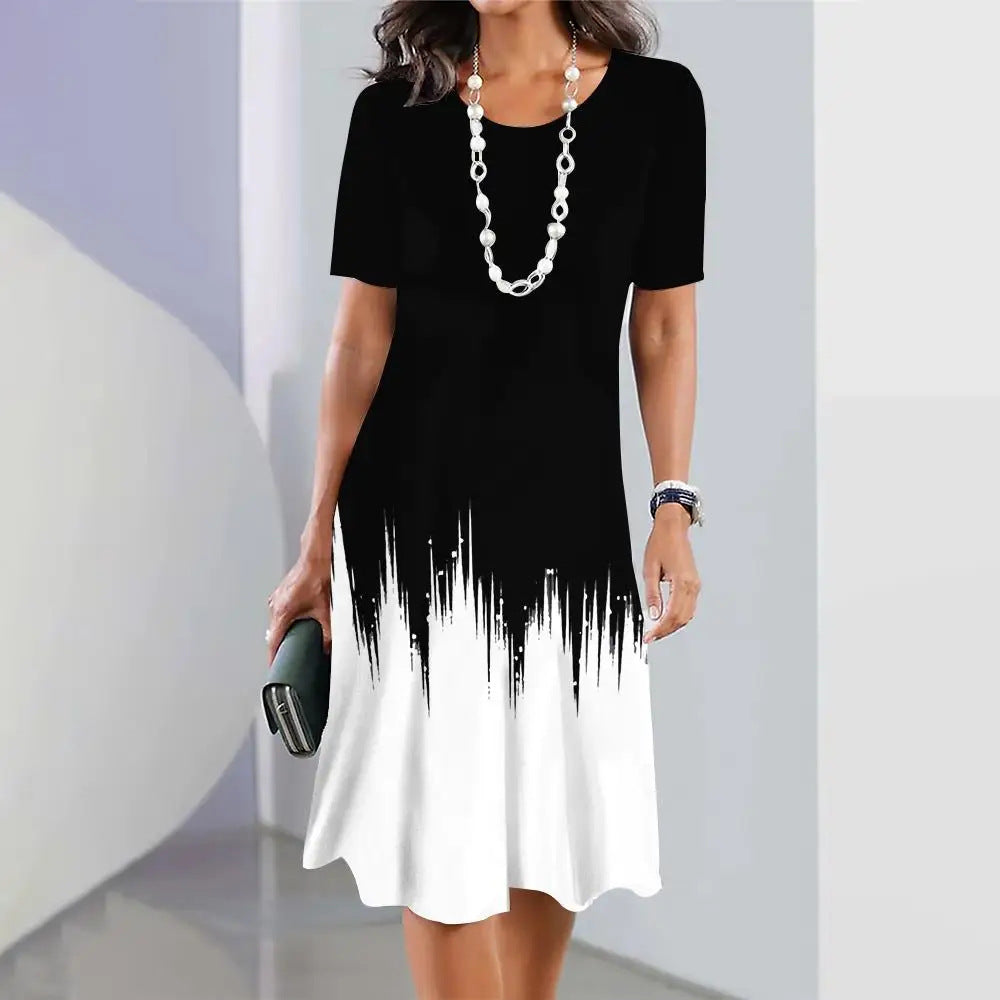 🔥【S-5XL】Elegante vestido retro de cuello redondo 2026