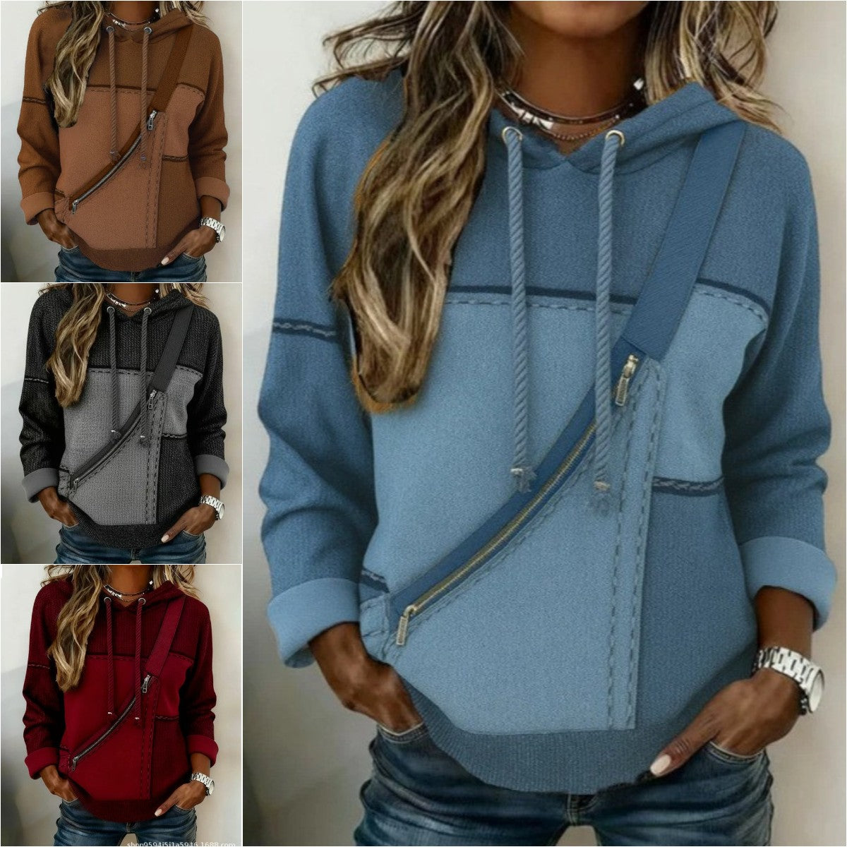 🔥【Priama zľava 30 €】🎀🎀【S-5XL】Dámska mikina s kapucňou a dlhým rukávom s potlačou