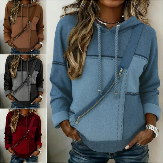 🔥【50% sleva!】🎀🎀【S-5XL】Dámská mikina s kapucí a dlouhým rukávem s potiskem