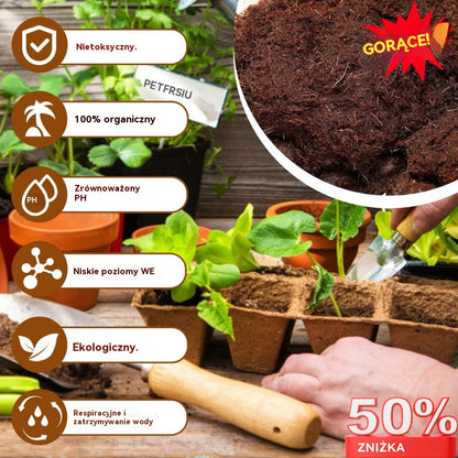 🔥🔥【3ks/6ks/9ks】Výživná kokosová tehlová pôda