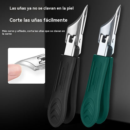 🔥 Cortaúñas antisalpicaduras con borde inclinado de 25° (juego de 3 piezas)