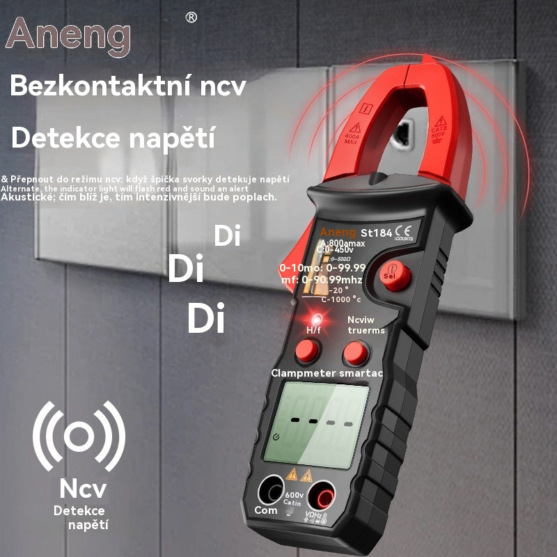 🔥【Časově omezená nabídka】🛠️Chytrý digitální klešťový měřič, multifunkční klešťový měřič pro elektrikáře✅Vysoce přesný klešťový měřič✅Plně automatická identifikace.
