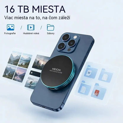 🧲16 TB vysokorýchlostný magnetický prenosný SSD | Rýchlosť prenosu 1050 MB/s a kompatibilita s viacerými zariadeniami ⚡