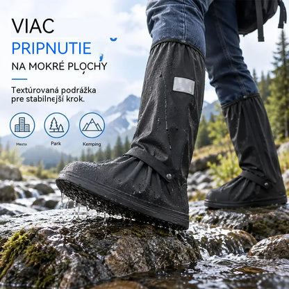 【1 pár】 Zabráňte namočeniu tenisiek! Odolné nepremokavé návleky na topánky: protišmykové a skladacie - ľahko sa nosí v taške 🌧️
