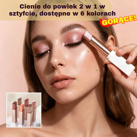 【Zestaw 6 sztuk】😍Ten cień do powiek w sztyfcie 2 w 1 natychmiast rozświetla cerę i tworzy nieskazitelny makijaż! 🔥