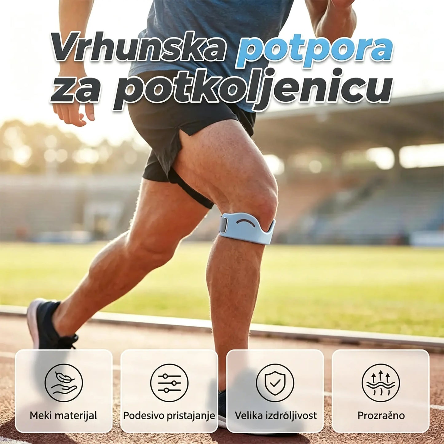 【Kupite jedan par, dobijte jedan gratis】4 za samo 24 eura 🩺 Sportske ortozice za koljena 👉 Vašim koljenima treba vremena za oporavak, a ove ortozice za koljena su dizajnirane za to.