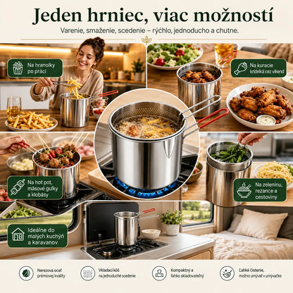 🔥 POSLEDNÝ DEŇ! -50% | Multifunkčná fritéza 304 | Jednoduché, rýchle a bezproblémové varenie 🍳