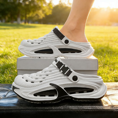 👟50% ZĽAVA🌬️Pánske sandále 2 v 1 na všeobecné použitie - hrubá podrážka z EVA, protišmykové a extrémne ľahké, priedušné🏃‍♂️