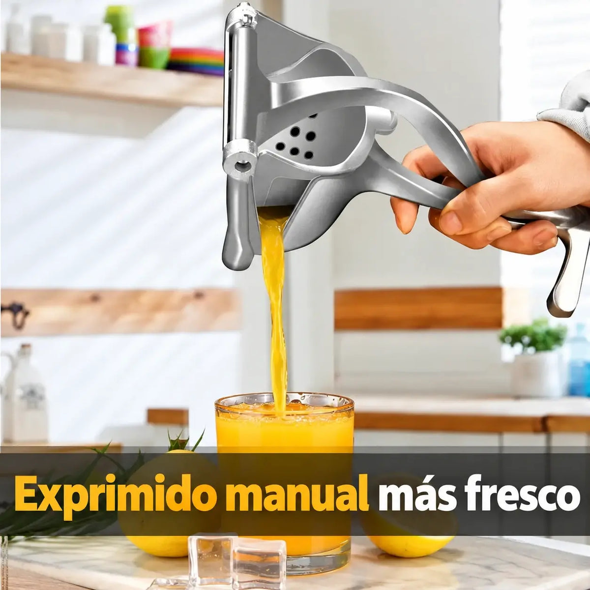 Exprimidor manual pequeño de frutas para el hogar