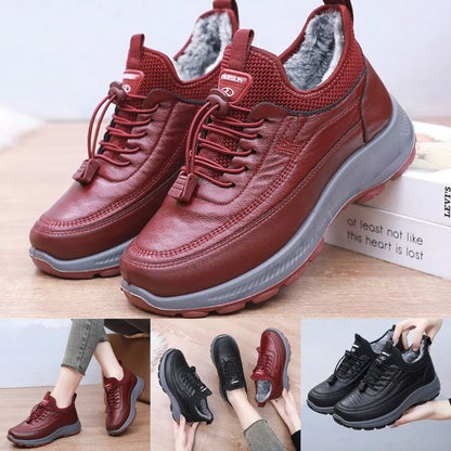 🔥【35-41】2025 otoño e invierno nuevos zapatos deportivos y casuales botas de algodón antideslizantes con suela suave