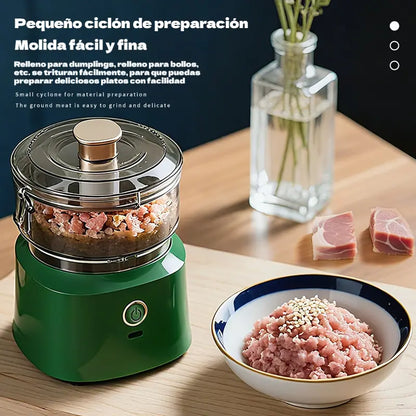 🥩🥕 Picadora eléctrica multifuncional de gran capacidad, rápida y fácil de usar