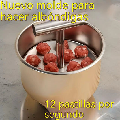 【Oferta especial】Fabricador de albóndigas de acero inoxidable, ideal para albóndigas de carne y pescado🍖🐟