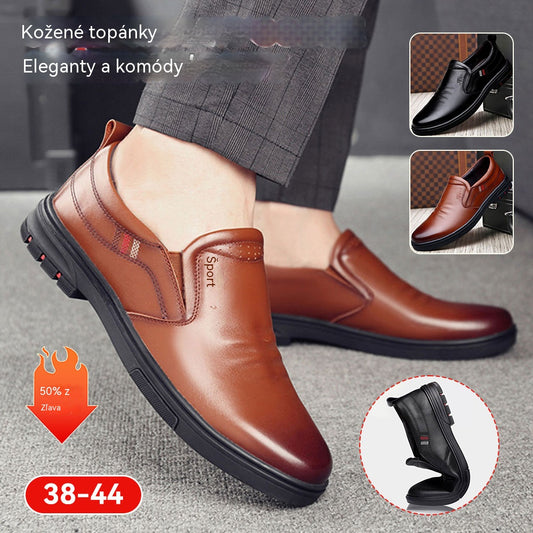 🔥👞【Veľkosti 38-44】💖Nová pánska obuv do práce z pravej kože z roku 2026, ležérna, pohodlná a mäkká.