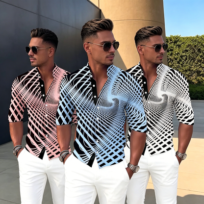 💥💥【Promoción por tiempo limitado】👔【S-6XL】Camisa estampada de algodón para hombre