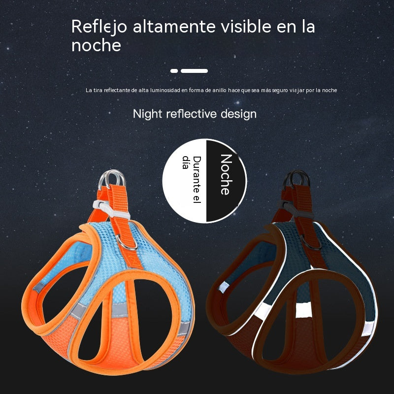 🐱 Arnés Antireflejante para Perros Pequeños y Gatos 🐶Cómodo, Antitirones + Correa Gratis 🎁