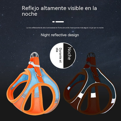 🐱 Arnés Antireflejante para Perros Pequeños y Gatos 🐶Cómodo, Antitirones + Correa Gratis 🎁