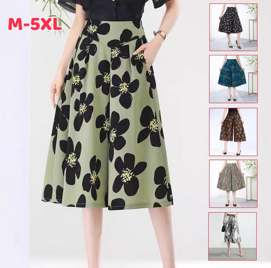 ❤️【M-5XL】Pantalones holgados estampados de cintura alta nuevos de 2026