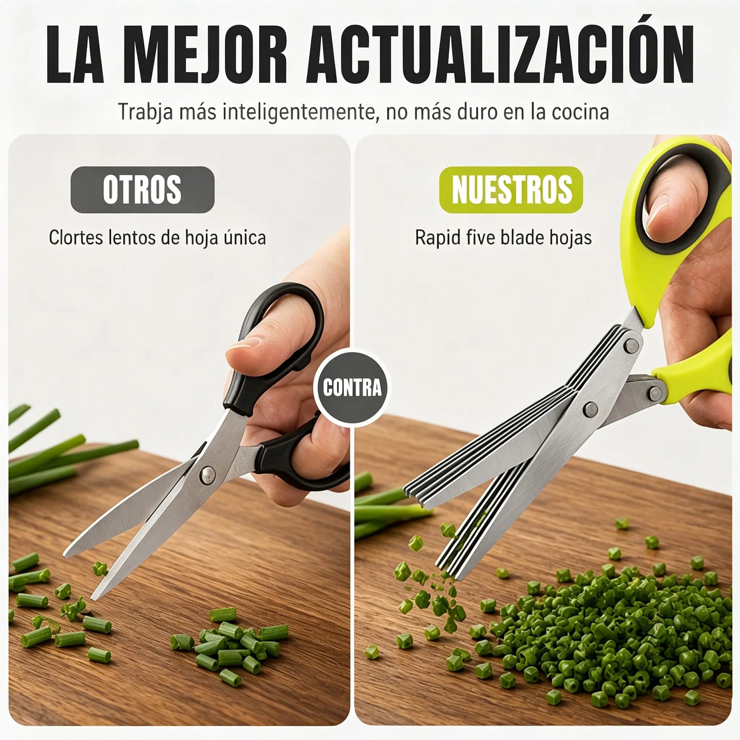 ✂️Tijeras de cocina multifuncionales de acero inoxidable de cinco capas！
