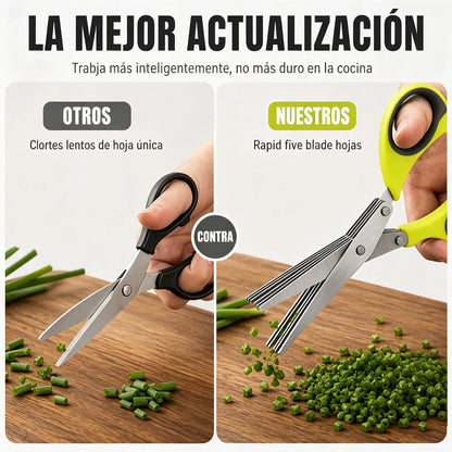 ✂️Tijeras de cocina multifuncionales de acero inoxidable de cinco capas！