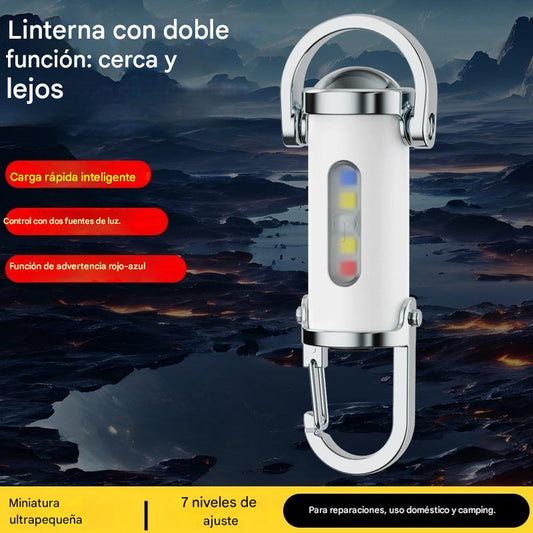【Compra 1 y llévate 1 gratis】🔥Excelente venta🔥Linterna mini llavero superbrillante de 1200 lm, resistente al agua