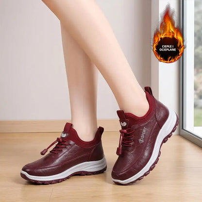 ✨【35-40】Botas de trekking de cuero con forro polar – disponibles en versiones con forro sencillo y doble; adecuadas para primavera, otoño e invierno.