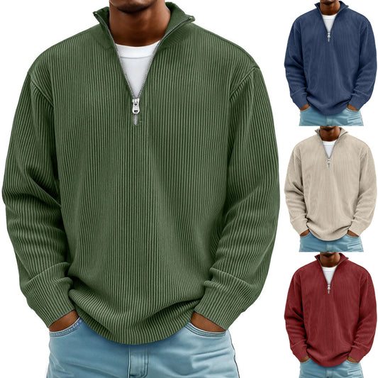 🔥【S-5XL】Нов мъжки суитшърт с яка стойка, есен/зима 2026