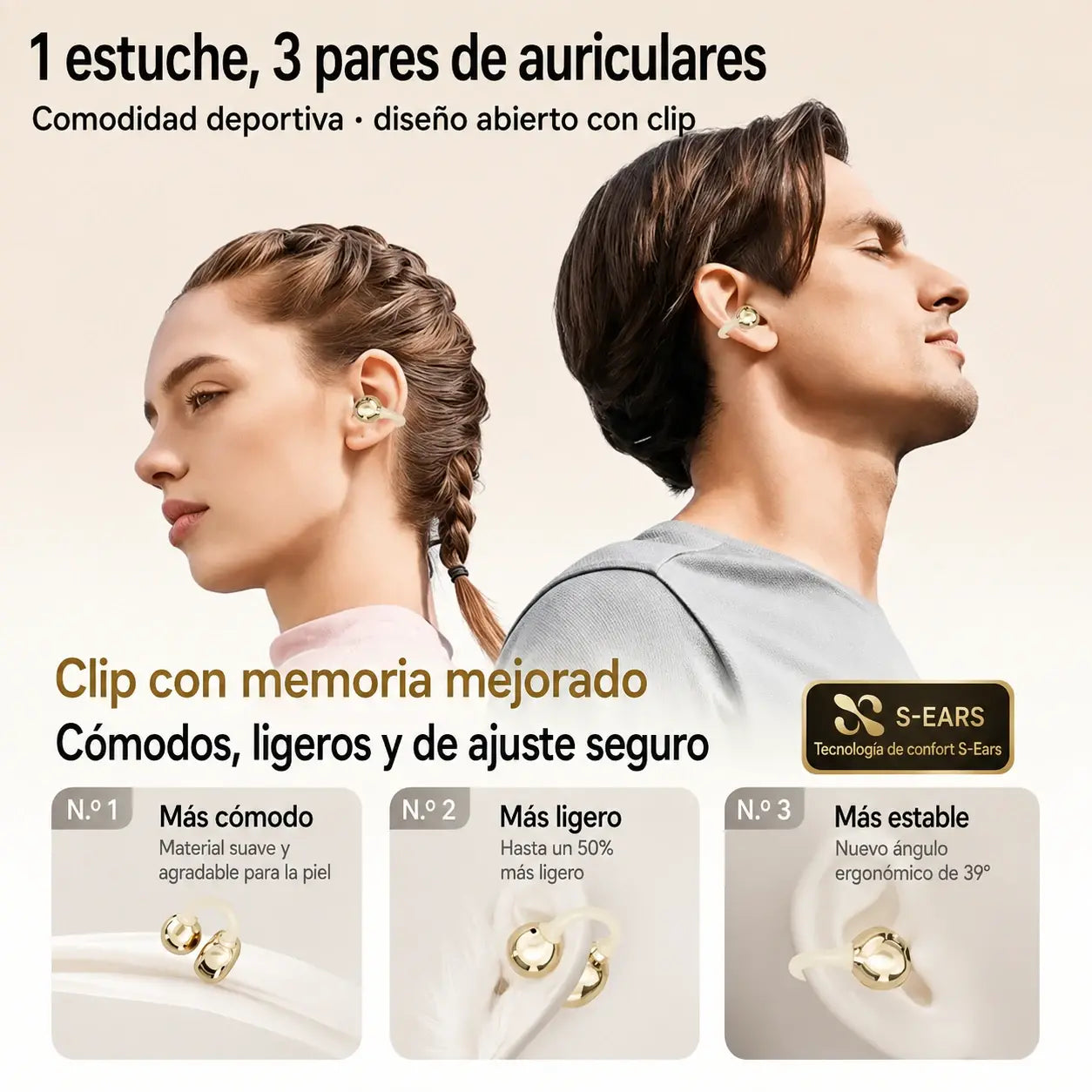 Auriculares inalámbricos GT699S 6 en 1 con múltiples estilos y estuche de emergencia ✨