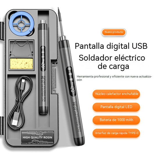 🔥🧰 Soldador inalámbrico portátil recargable por USB, kit de soldadura y reparación