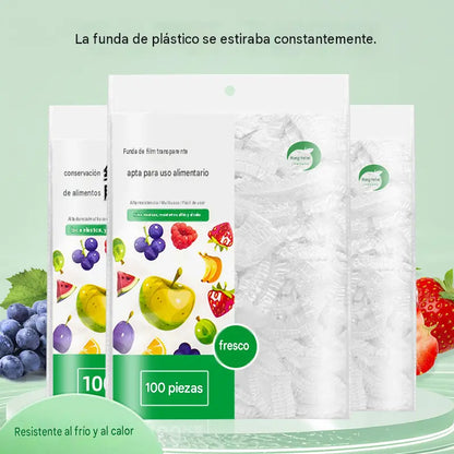 🔥【Última oferta: 50 % de descuento】5 paquetes, 500 piezas en total✨Película higiénica y flexible para la conservación de alimentos