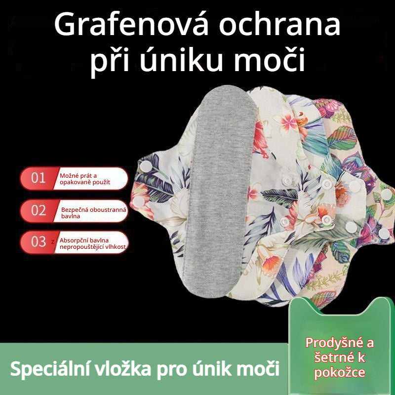 🔥 【Výhodné balení 4 ks】 Pratelná antibakteriální vložka z grafenové bavlny
