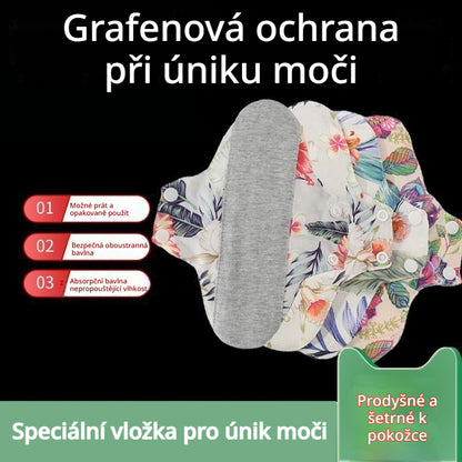 🔥 【Výhodné balení 4 ks】 Pratelná antibakteriální vložka z grafenové bavlny