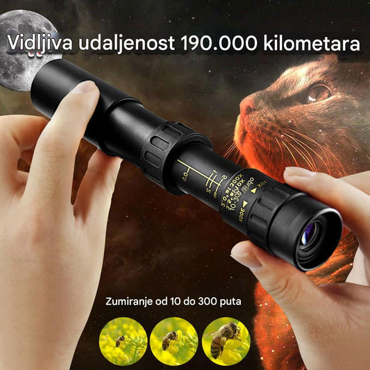 🔥🔥Visoka kvaliteta, super niska cijena🔥Monokularni teleskop visoke rezolucije, povećanje 10-300x -