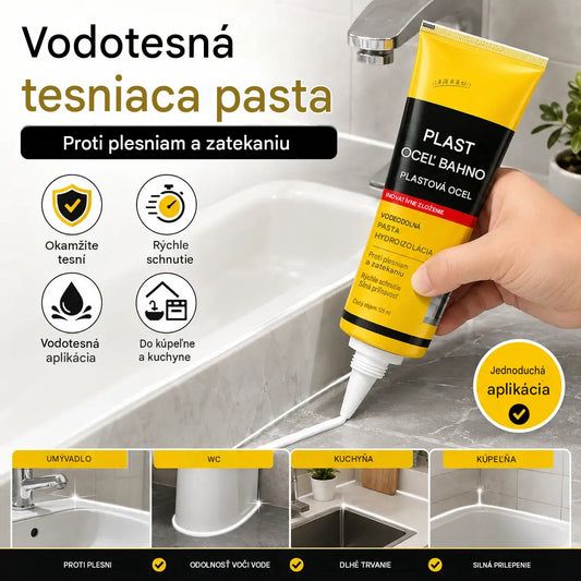 1 sada 25 eur 💧🛡️Žltý a čierny tmel na plastovú oceľ, vodeodolný a plesnivzdorný tmel, lepidlo na sklo do kúpeľne, rýchloschnúce lepidlo.