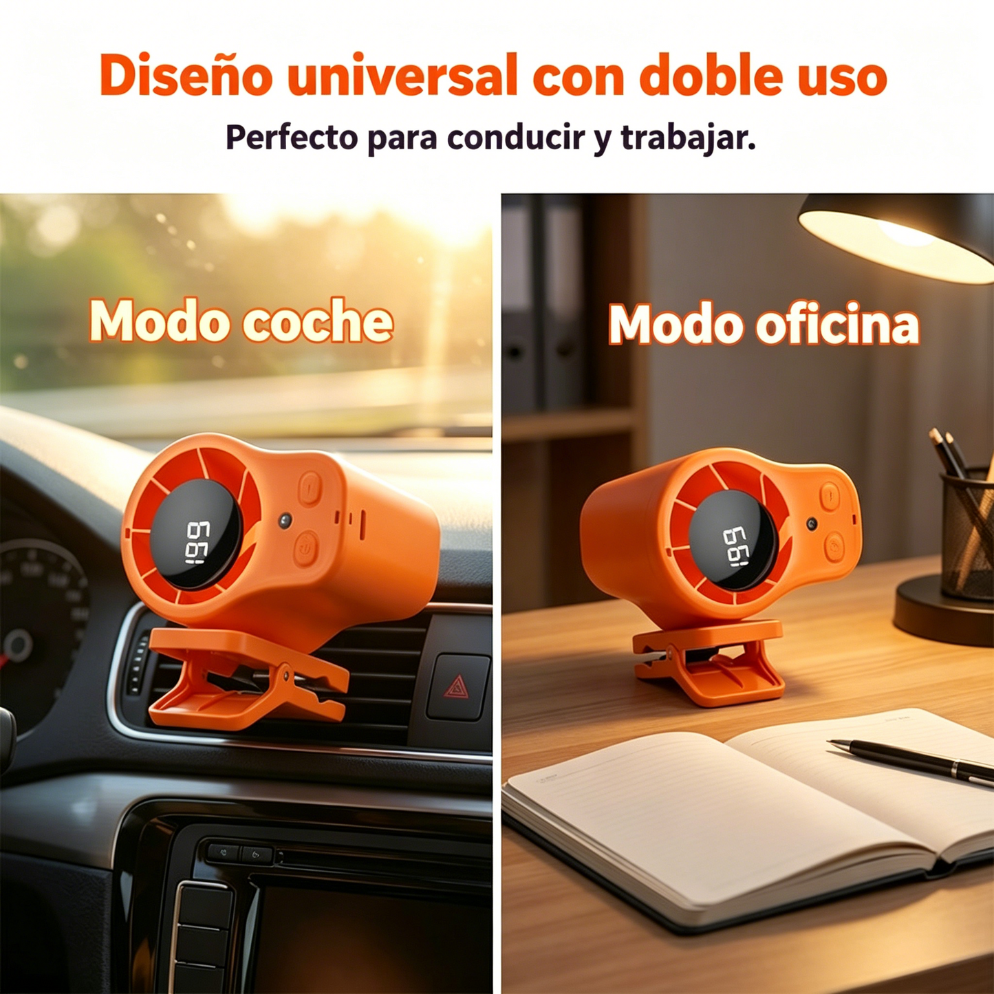 ✨Ventilador turbo portátil para refrigeración de coche