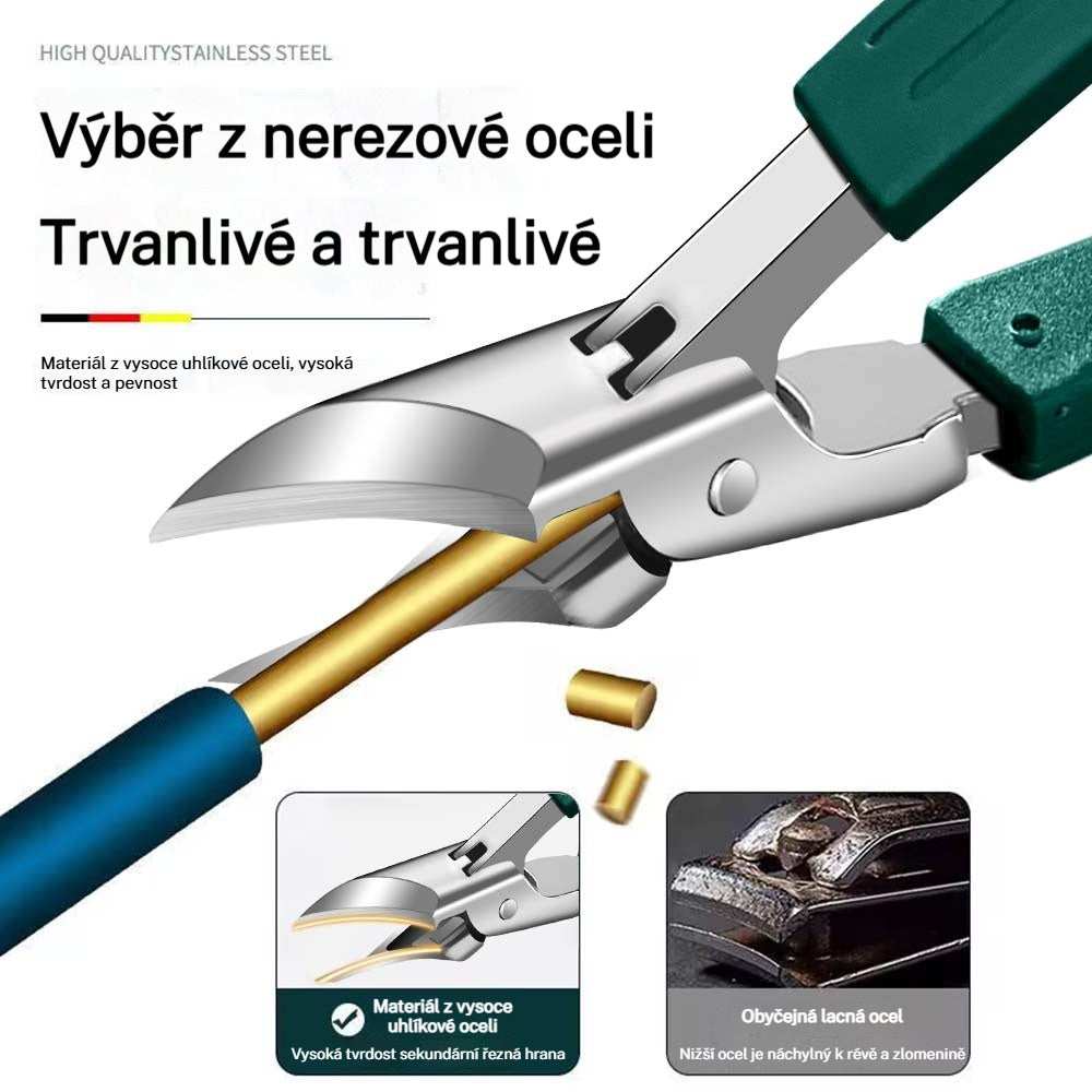 🔥 【Model 2026】🔥 Kleštičky na nehty s 25° šikmým ostřím a ochranou proti odletování (sada 3 ks)