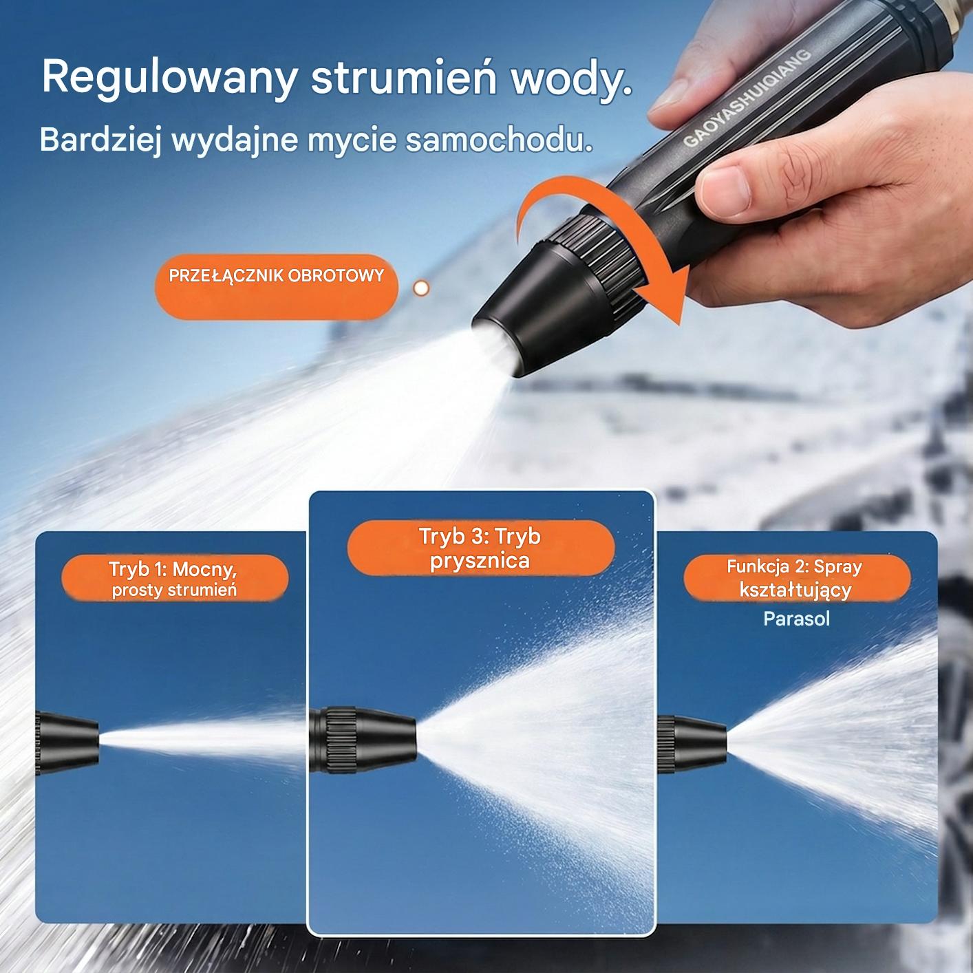 Ostatni dzień z 55% rabatem: 【2 zestawy za 25 euro】 Domowy pistolet natryskowy wysokociśnieniowy