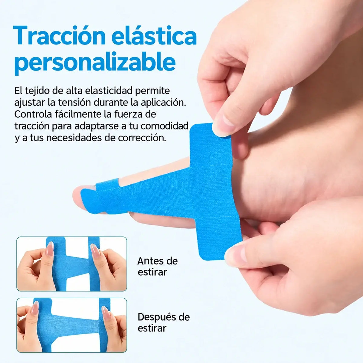 【50 uds】Protector de dedos flexible, vendaje para quemaduras y soporte deportivo, cinta autoadhesiva resistente al desgaste