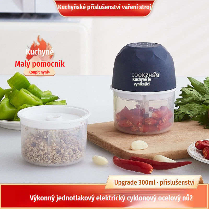 Bezdrátový efektivní elektrický mini sekáček na potraviny