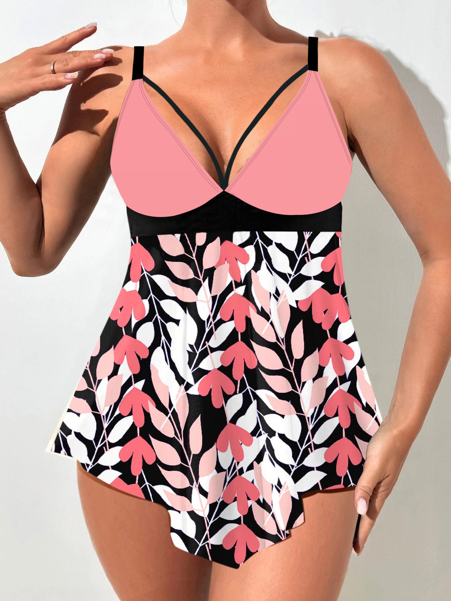 🏖️👙【Produs nou de vară】🌴【S-5XL】Set de costume de baie cu imprimeu pentru plajă, vacanță, 2025 