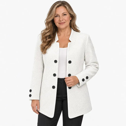 ✨【S-5XL】Chaqueta elegante de doble botonadura para otoño/invierno (con tres botones)