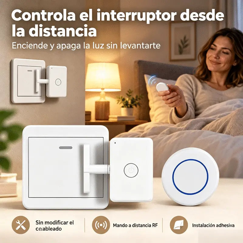 📱💡Controlador inalámbrico inteligente para encender y apagar luces a distancia sin necesidad de cableado.