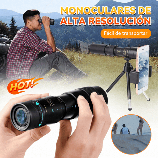 🔥🔥【¡Oferta por tiempo limitado!】【juego de 6 piezas】🔥 Telescopio monocular con zoom de 10-300x
