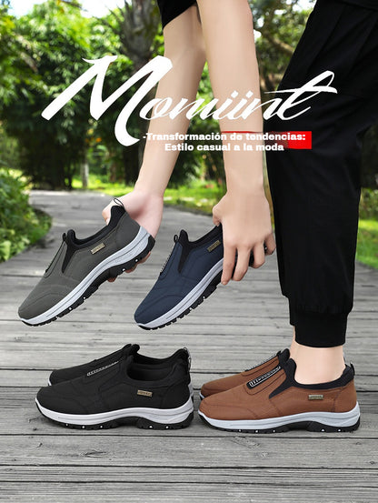 Zapatos Casuales para Hombre Nuevo 2025: Sin Cordones, Cómodos, Abrigados y Suela Suave – Imprescindibles para Otoño e Invierno