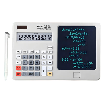 ✨ ✨Настолен калкулатор с подложка за писане, многофункционална подложка за офис употреба в счетоводството и финансите, смарт компютър