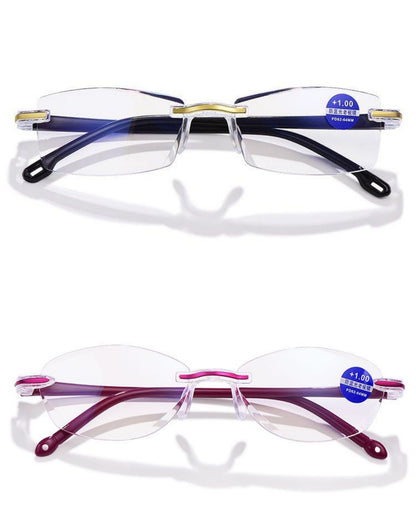 👓Gafas de lectura con luz azul de diamante de alta definición para hombres y mujeres