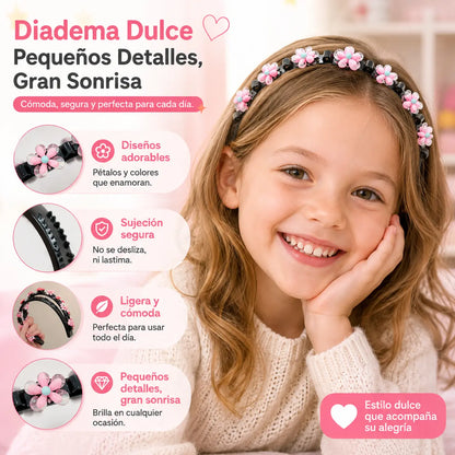 👑【5 piezas】Palitos, pinzas y cintas trenzadas para niñas