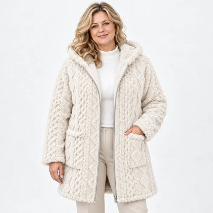 【S-3XL】Cárdigan con cremallera para mujer, superventas: de color liso, reversible, de tejido suave y mullido, estilo casual, ideal para otoño e invierno