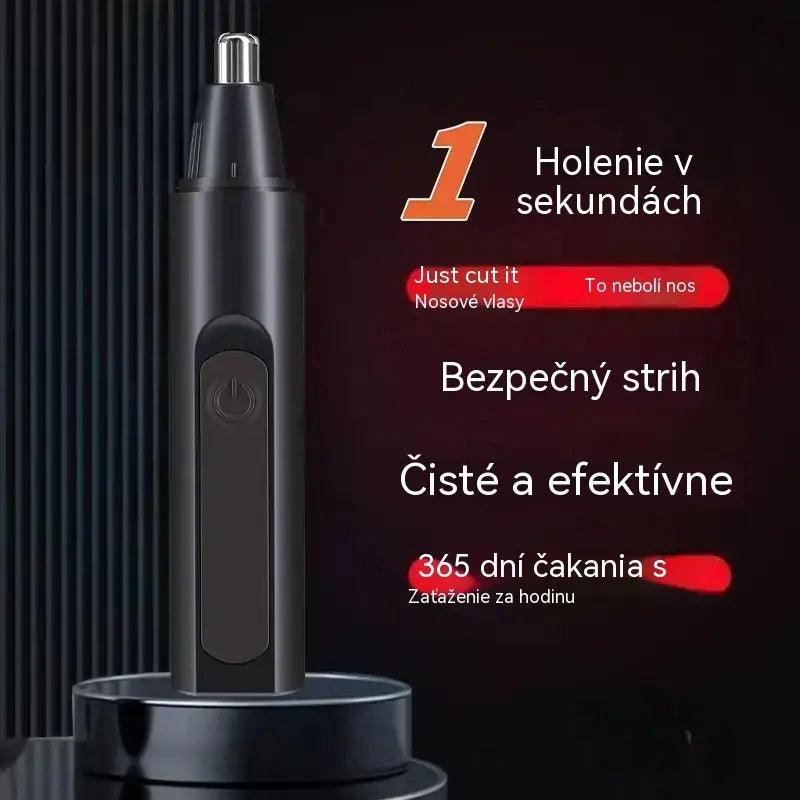 Profesionálny zastrihávač nosa a uší s LED displejom, bezbolestné cestovné darčeky