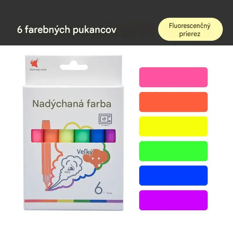 3 krabice za 24 eur 【spolu 18 fliaš】🎨✨DIY Popcorn gélová farba: 3D rozpínavé pero - bezpečné, ekologické a netoxické